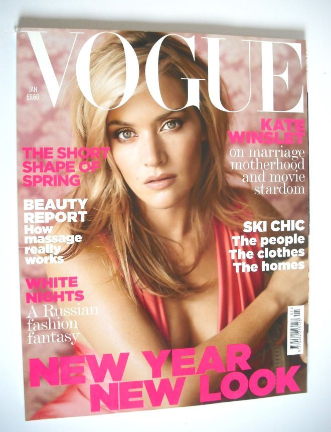 British Vogue magazine - January 2007 - Kate Winslet cover