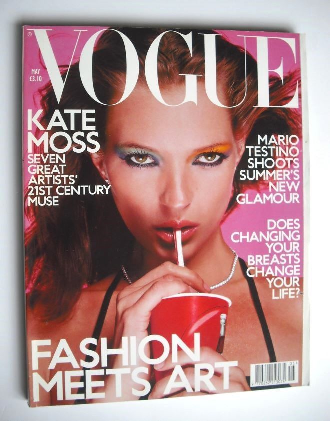 British Vogue magazine - May 2000 - Kate Moss cover