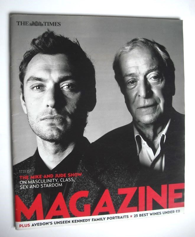 The Times magazine - Jude Law and Michael Caine cover (17 November 2007)
