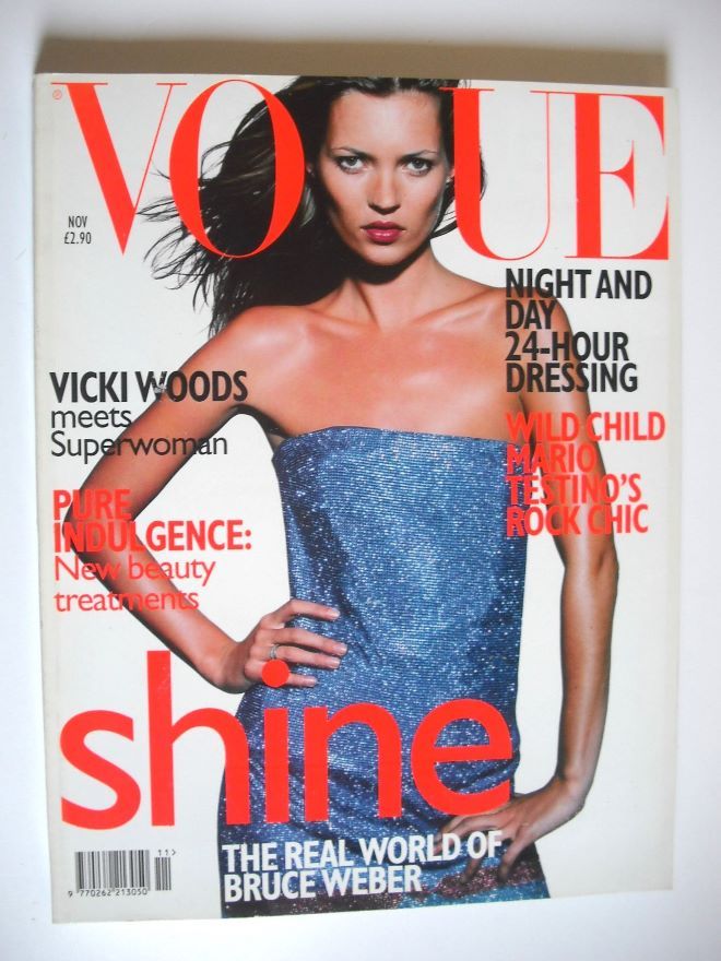 British Vogue magazine - November 1997 - Kate Moss cover