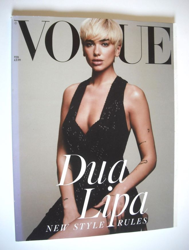 British Vogue magazine - February 2021 - Dua Lipa cover (Subscriber's Issue)