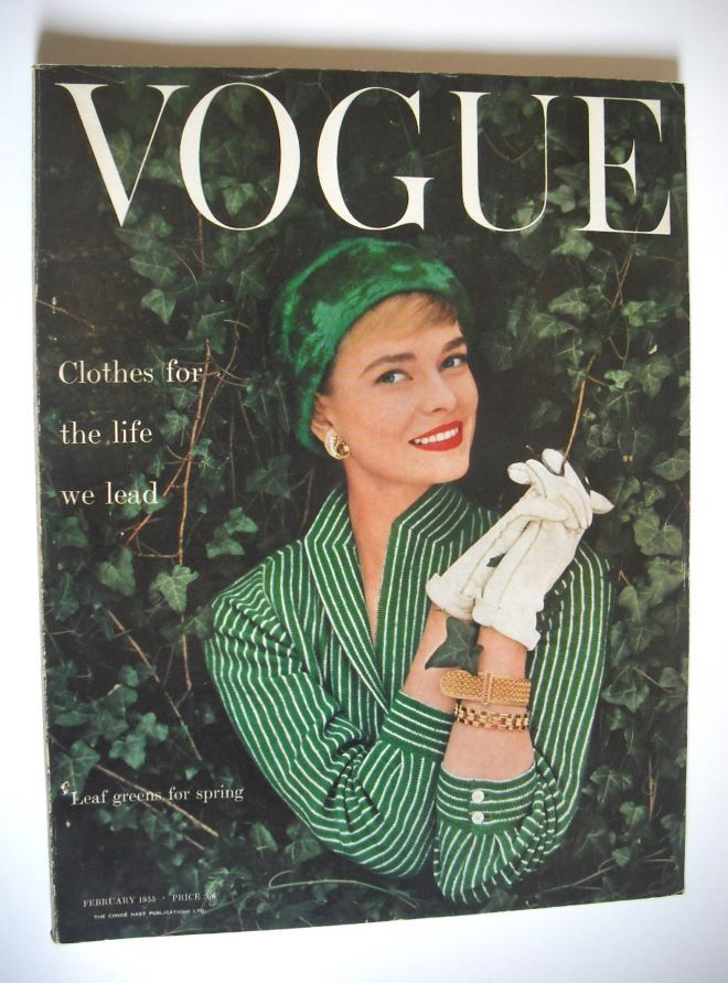 British Vogue magazine - February 1955 (Vintage Issue)