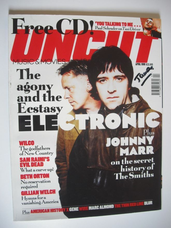 Uncut magazine - Bernard Sumner and Johnny Marr cover (April 1999)