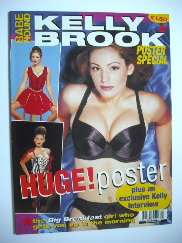 Babe Hound magazine - Kelly Brook cover (March/April 1999)