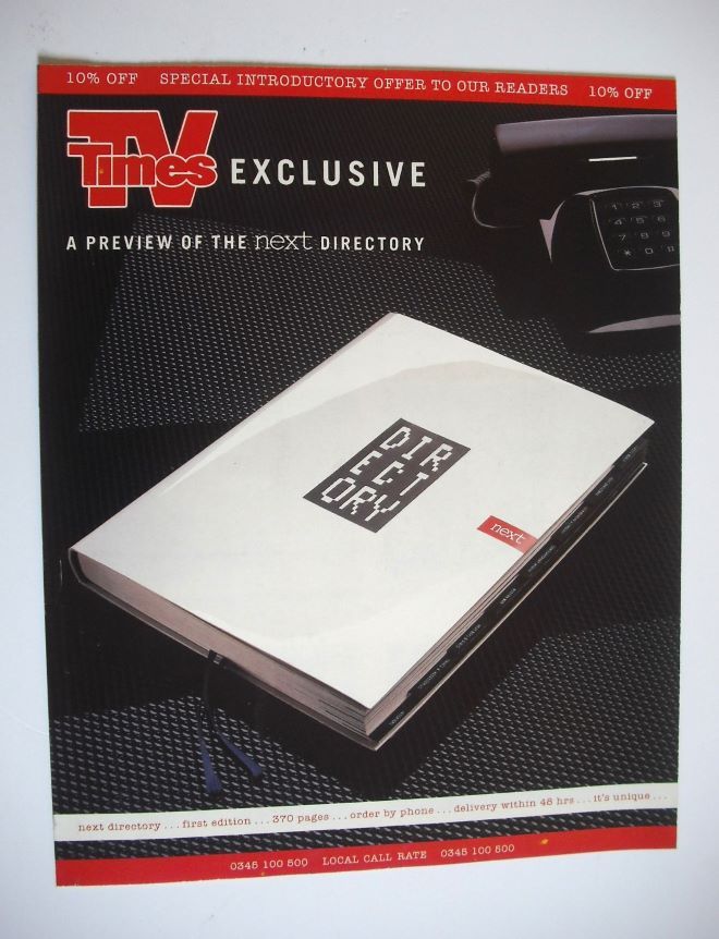 TV Times supplement - Preview of the Next Directory (1988)