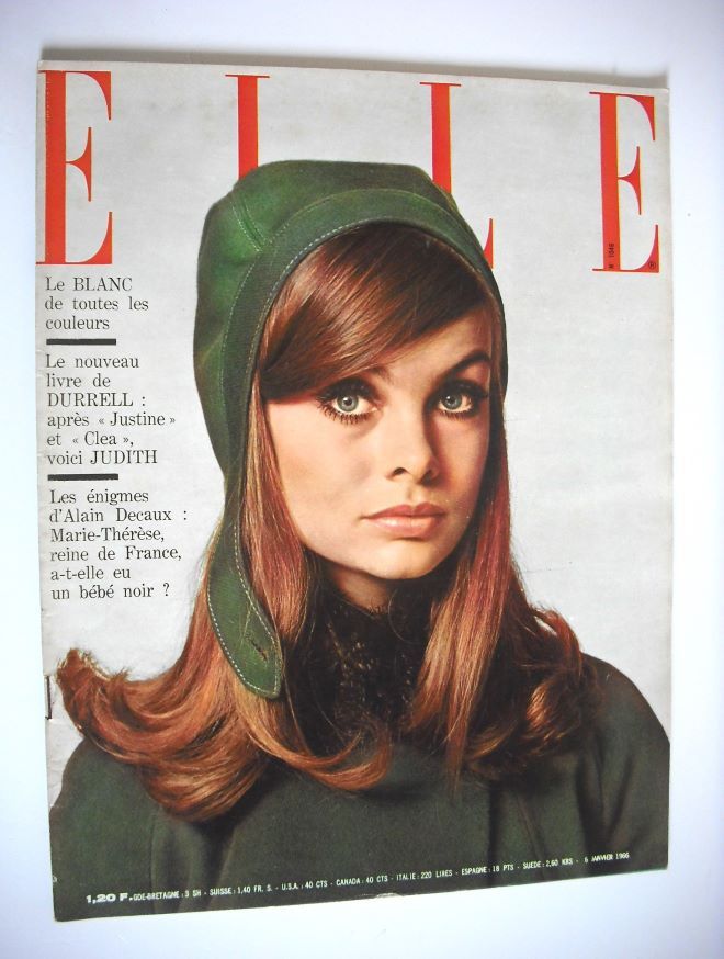 French Elle magazine - 6 January 1966 - Jean Shrimpton cover