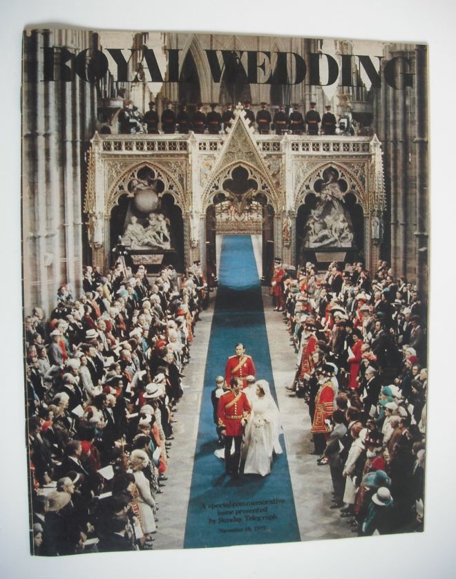 The Sunday Telegraph magazine - Royal Wedding cover (18 November 1973)