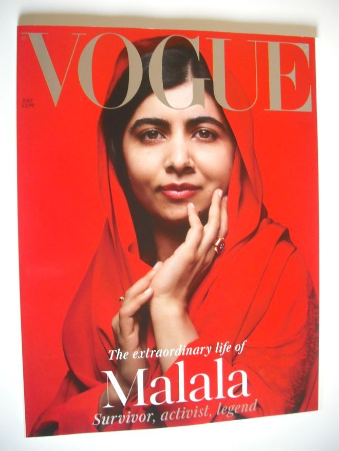 British Vogue magazine - July 2021 - Malala Yousafzai cover (Subscriber's Issue)