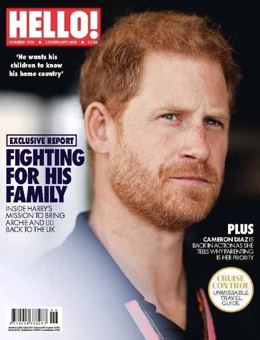Hello! magazine - Prince Harry cover (3 February 2025 - Issue 1876)