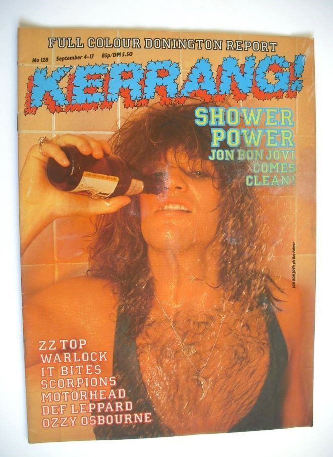 Kerrang magazine - Jon Bon Jovi cover (4-17 September 1986 - Issue 128)