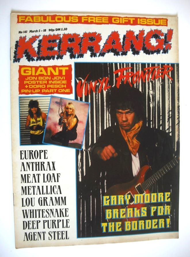 <!--1987-03-05-->Kerrang magazine - Gary Moore cover (5-18 March 1987 - Iss