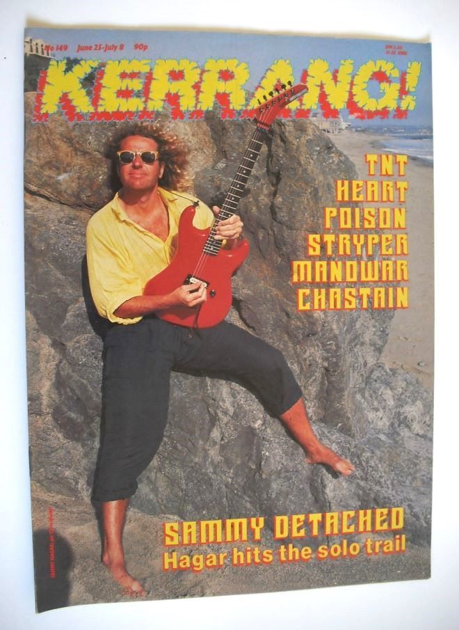 Kerrang magazine - Sammy Hagar cover (25 June - 8 July 1987 - Issue 149)