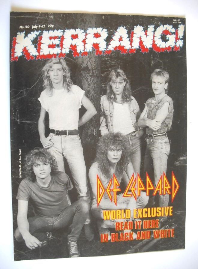 Kerrang magazine - Def Leppard cover (9-22 July 1987 - Issue 150)
