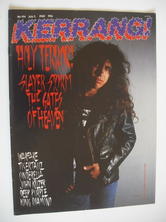 Kerrang magazine - Slayer cover (2 July 1988 - Issue 194)
