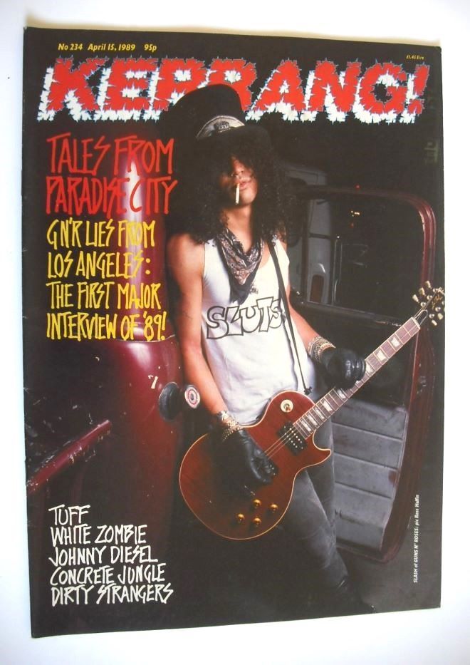 Kerrang magazine - Slash cover (15 April 1989 - Issue 234)