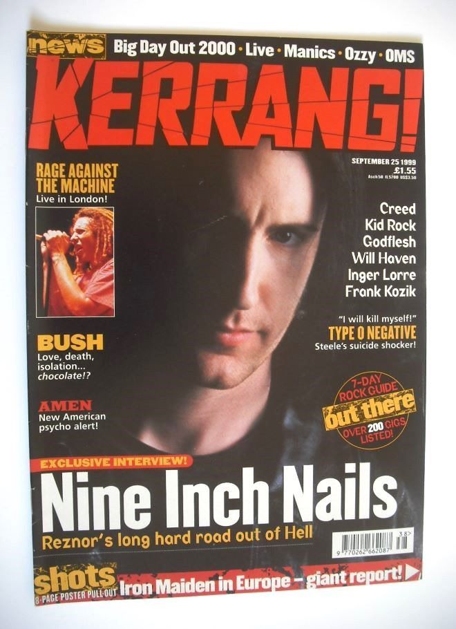 Kerrang magazine - Trent Reznor cover (25 September 1999 - Issue 769)