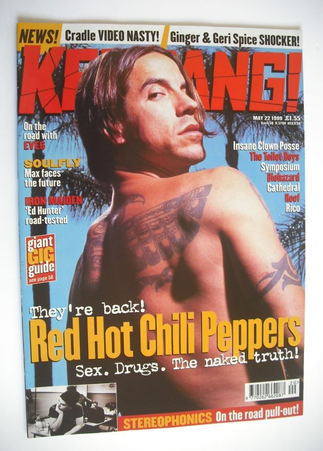 Kerrang magazine - Anthony Kiedis cover (22 May 1999 - Issue 751)