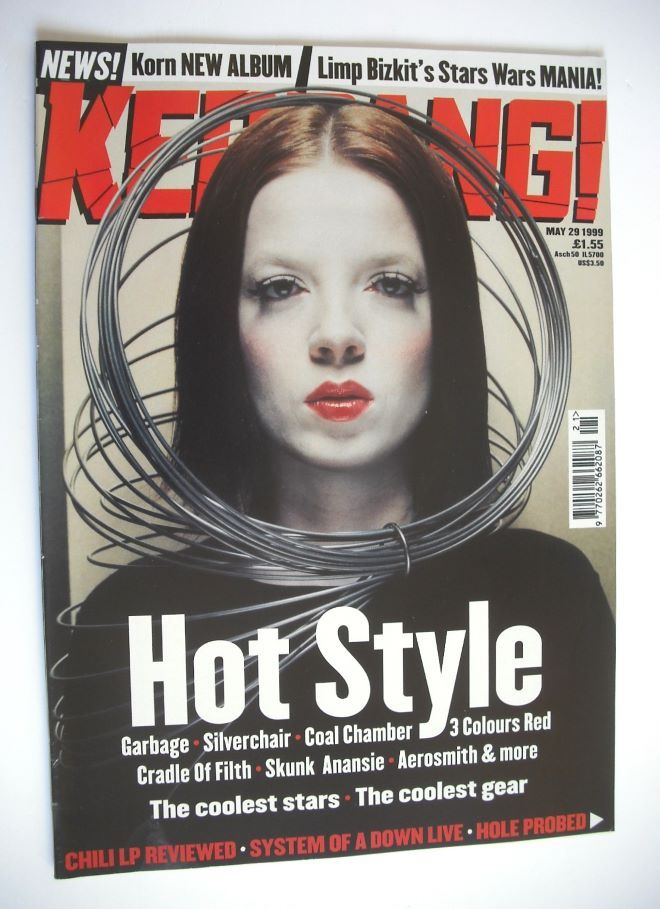 Kerrang magazine - Shirley Manson cover (29 May 1999 - Issue 752)
