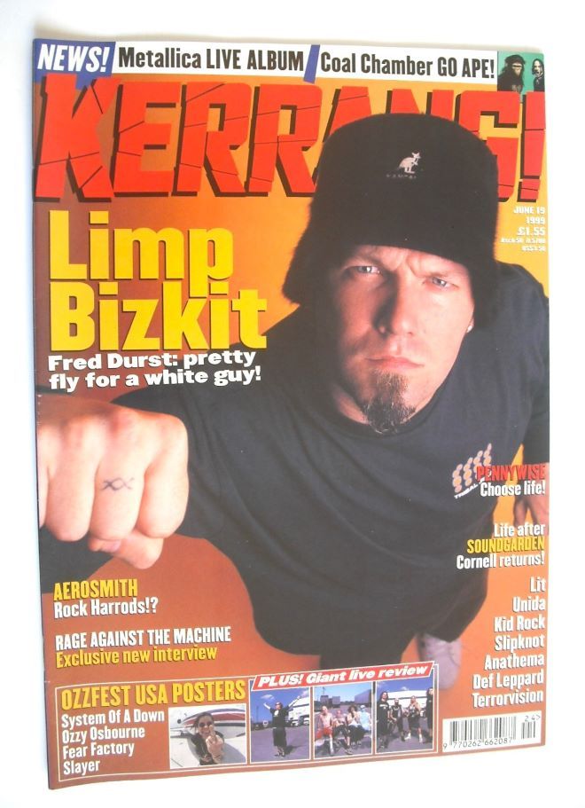 Kerrang magazine - Fred Durst cover (19 June 1999 - Issue 755)