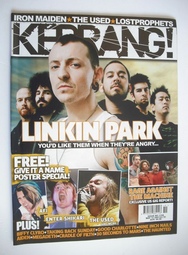 Kerrang magazine - Linkin Park cover (12 May 2007 - Issue 1158)
