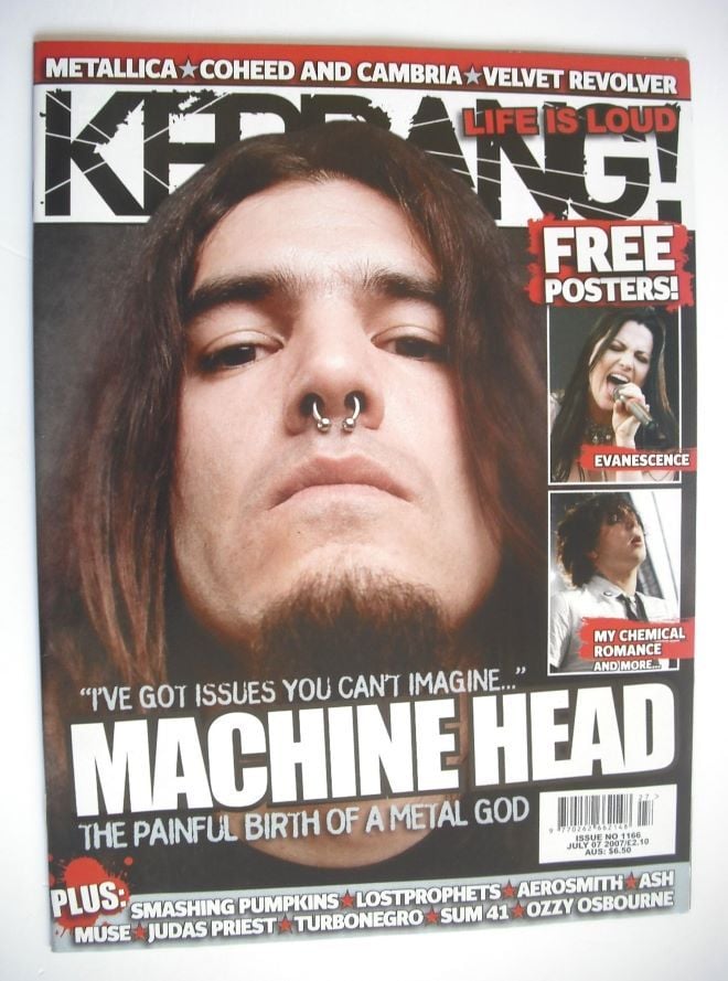 Kerrang magazine - Machine Head cover (7 July 2007 - Issue 1166)