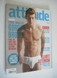 Attitude magazine - Elliott Tittensor cover (January 2010)