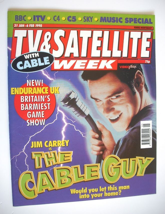 TV & Satellite Week magazine - Jim Carrey cover (31 January - 6 February 1998)
