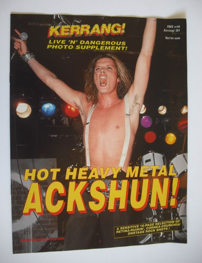 Kerrang magazine - Nuno Bettencourt cover (5 October 1991 - Issue 361)