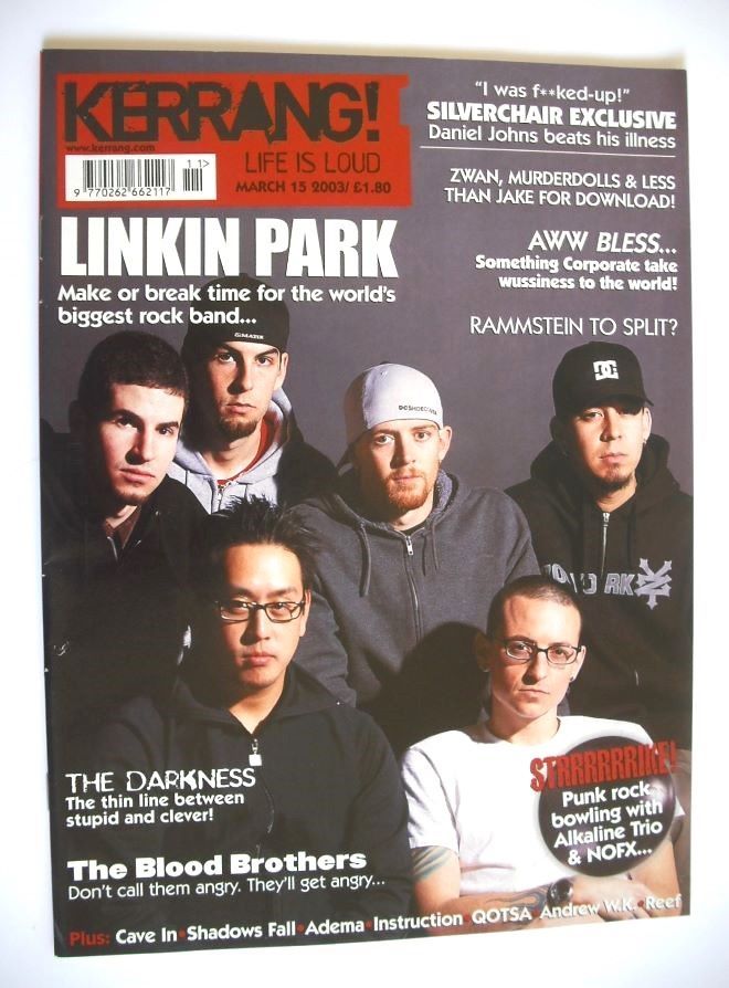 Kerrang magazine - Linkin Park cover (15 March 2003 - Issue 946)