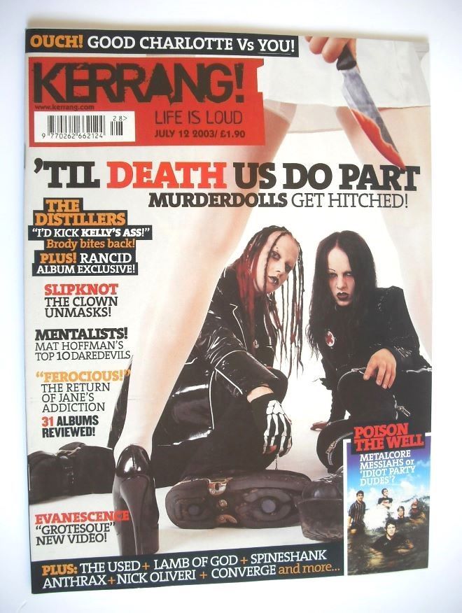 Kerrang magazine - Murderdolls cover (12 July 2003 - Issue 963)