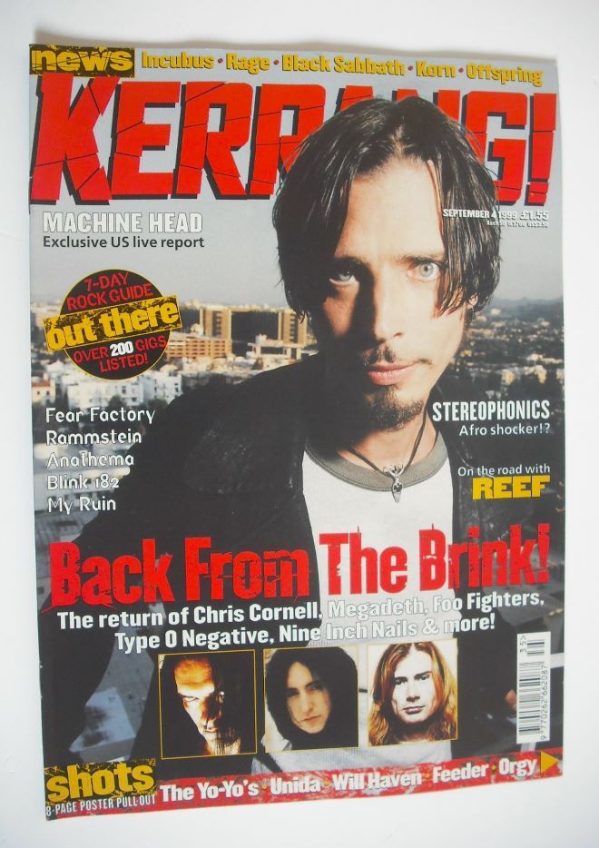 Kerrang magazine - Chris Cornell cover (4 September 1999 - Issue 766)