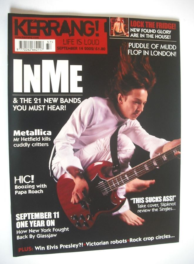 Kerrang magazine - INME cover (14 September 2002 - Issue 921)