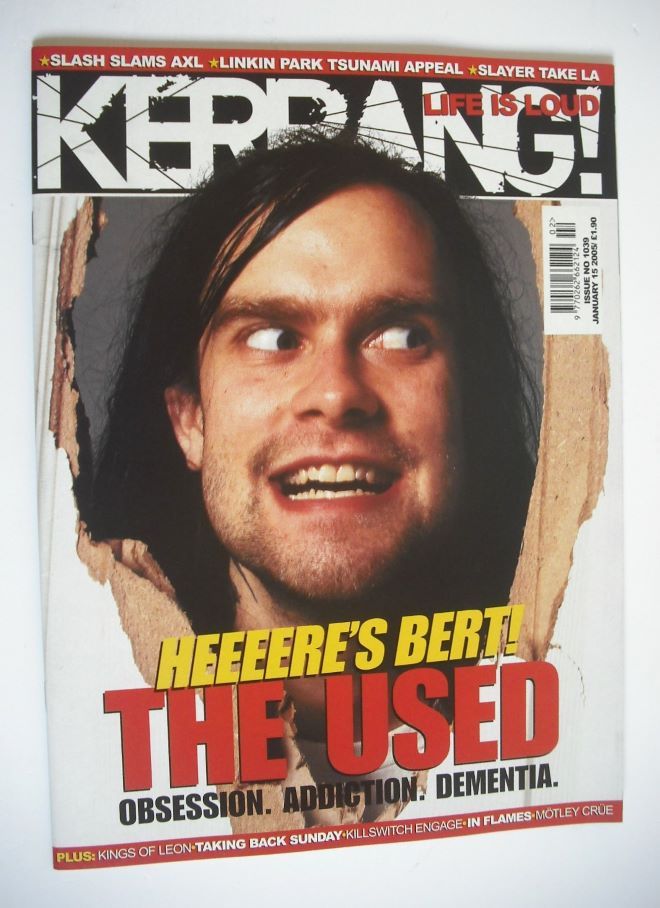 <!--2005-01-15-->Kerrang magazine - Bert McCracken cover (15 January 2005 -