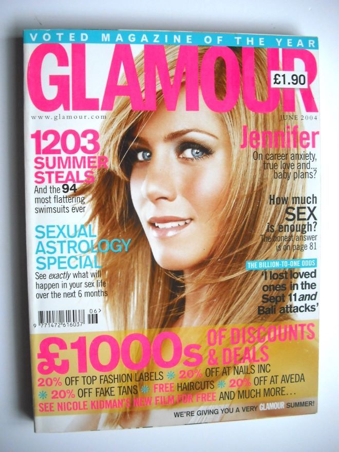 Glamour magazine - Jennifer Aniston cover (June 2004)