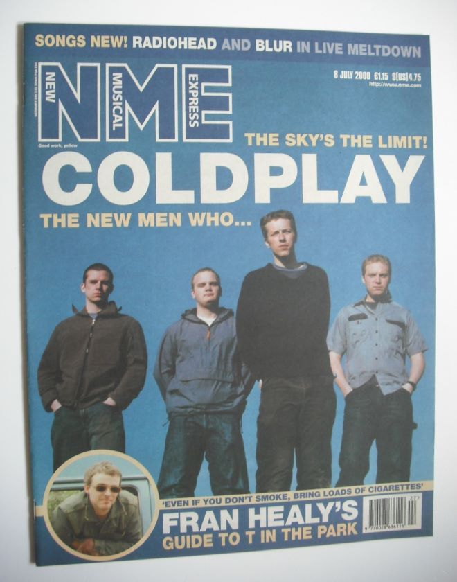 <!--2000-07-08-->NME magazine - Coldplay cover (8 July 2000)