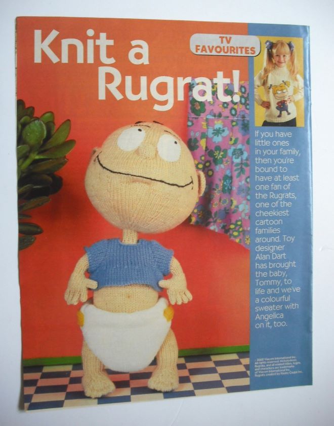 Rugrat Tommy toy and Angelica sweater to knit (by Alan Dart)
