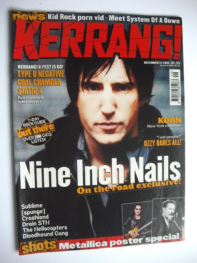 Kerrang magazine - Trent Reznor cover (11 December 1999 - Issue 780)