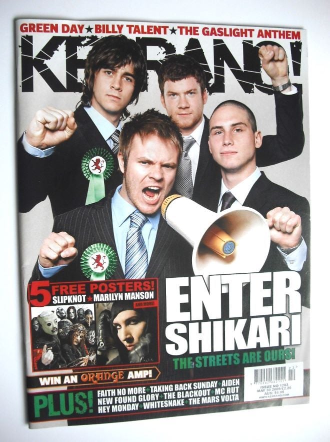 Kerrang magazine - Enter Shikari cover (30 May 2009 - Issue 1263)