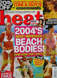 <!--2004-10-02-->Heat magazine - 2004's Most Improved Beach Bodies cover (2