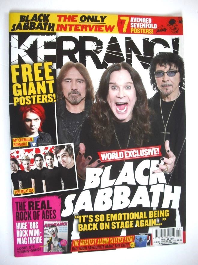 Kerrang magazine - Black Sabbath cover (2 June 2012 - Issue 1417)