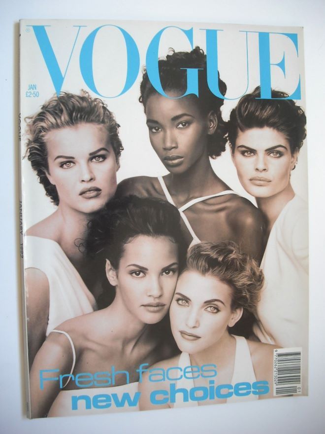 British Vogue magazine - January 1992