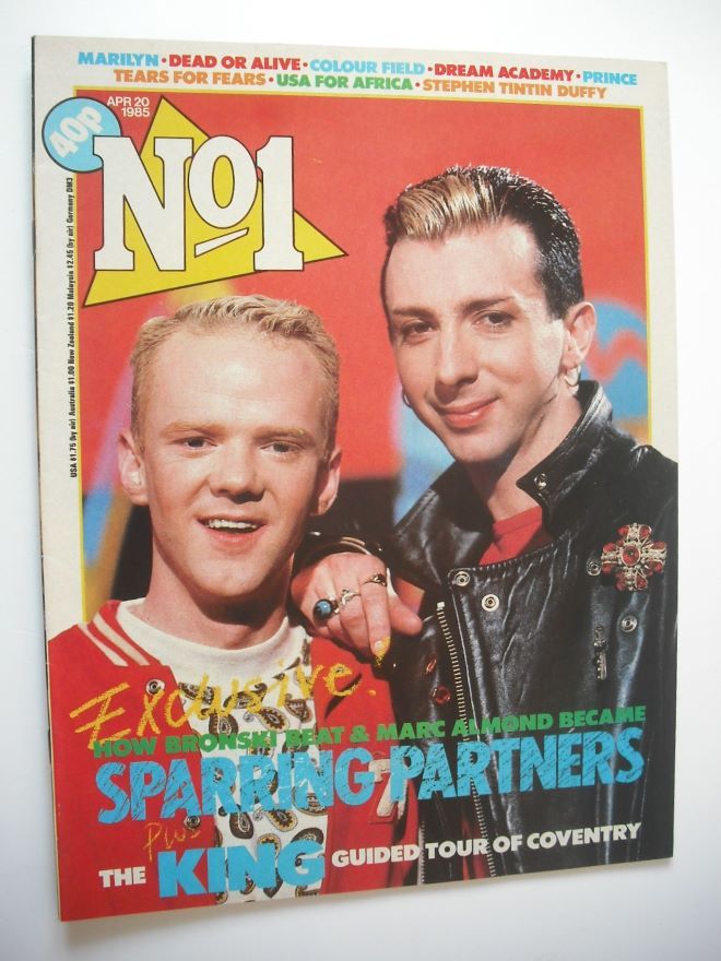 No 1 Magazine - Jimmy Somerville and Marc Almond cover (20 April 1985)