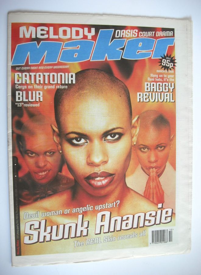 Melody Maker magazine - Skunk Anansie cover (13 March 1999)