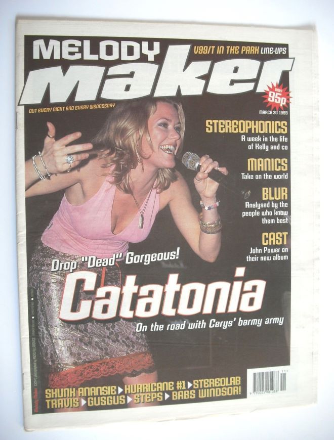 Melody Maker magazine - Catatonia cover (20 March 1999)