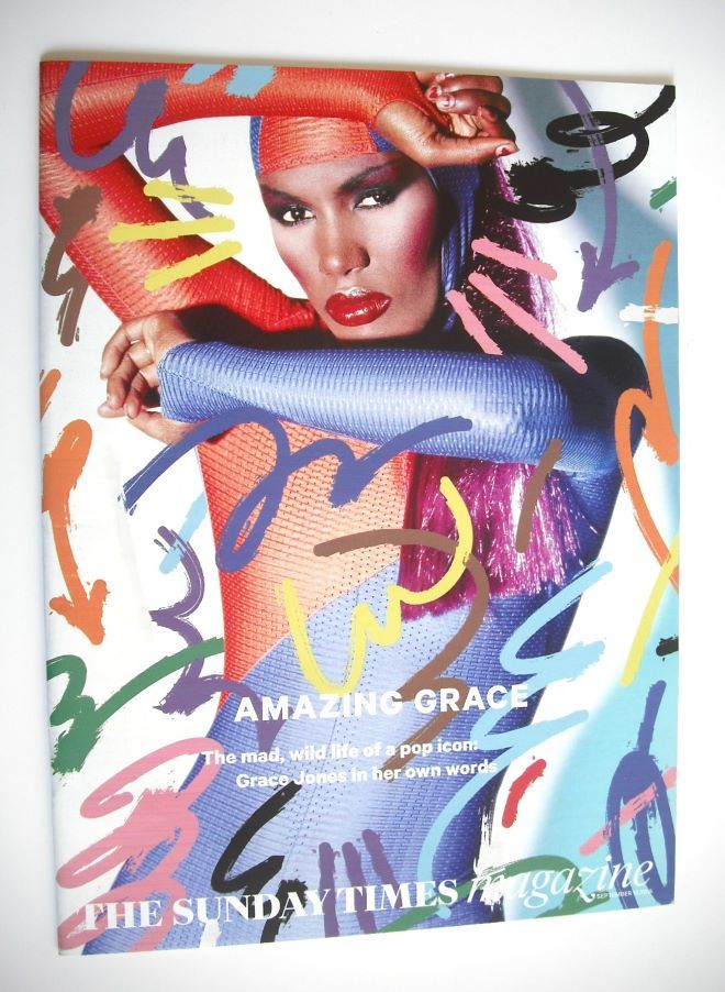 The Sunday Times magazine - Grace Jones cover (13 September 2015)
