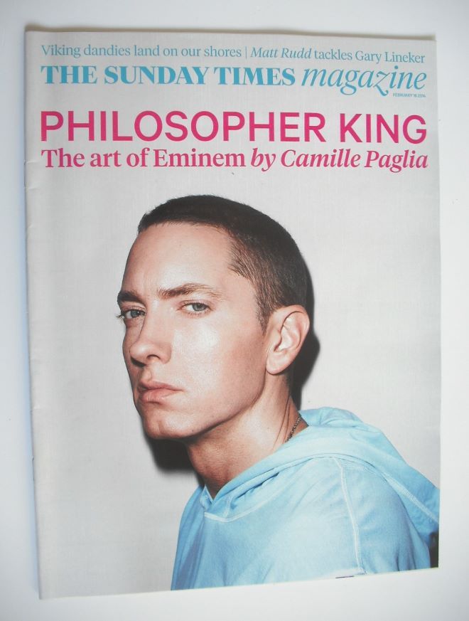 The Sunday Times magazine - Eminem cover (16 February 2014)