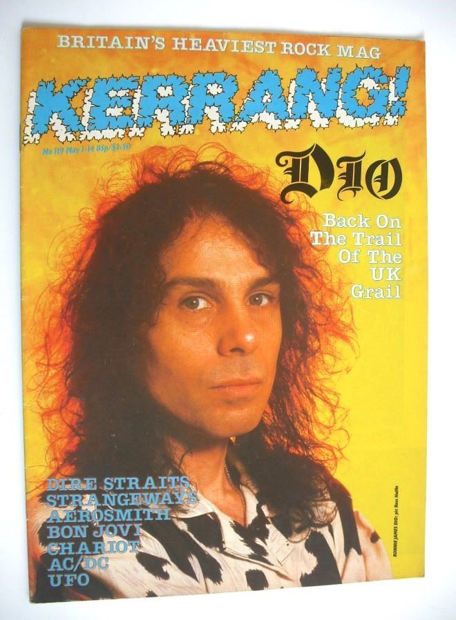 Kerrang magazine - Ronnie James Dio cover (1-14 May 1986 - Issue 119)