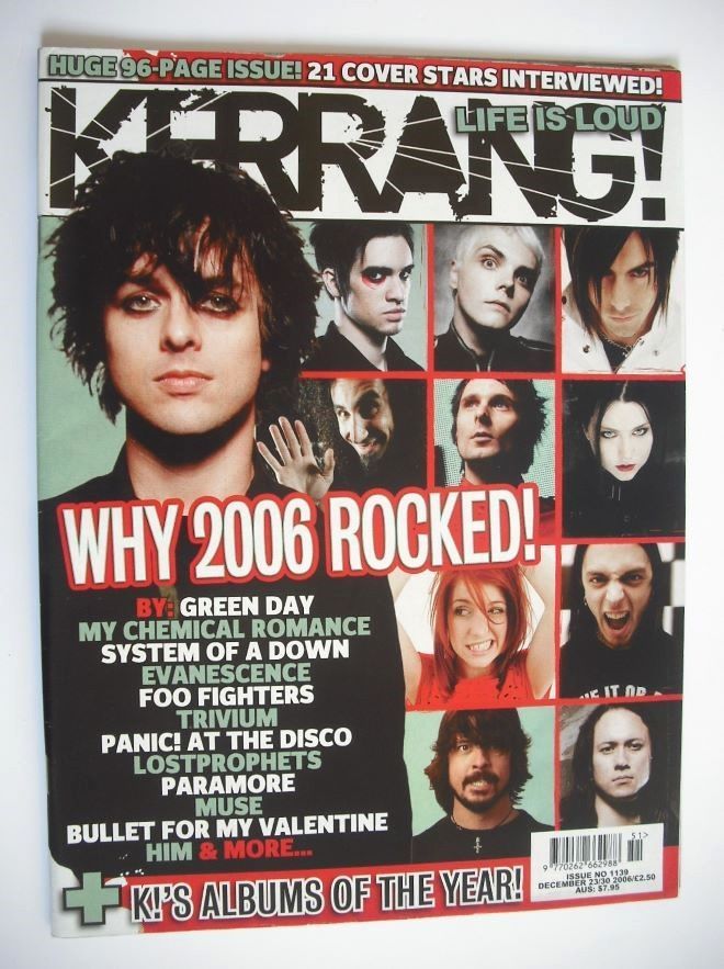 Kerrang magazine - Why 2006 Rocked cover (23 December 2006 - Issue 1139)