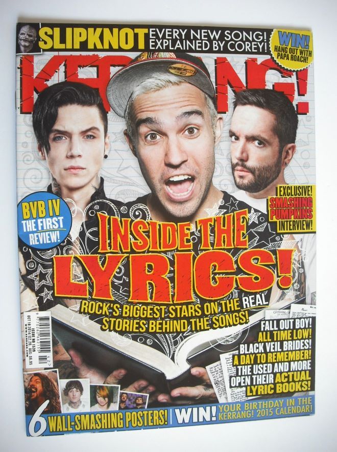 Kerrang magazine - Inside The Lyrics cover (18 October 2014 - Issue 1539)