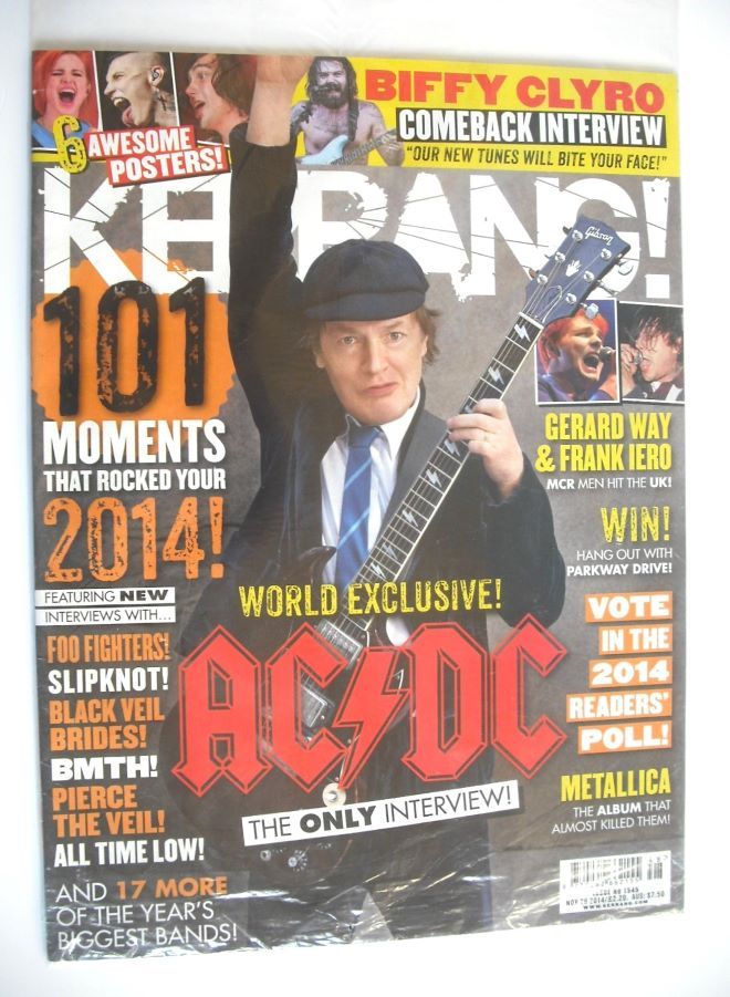 Kerrang magazine - AC/DC cover (29 November 2014 - Issue 1545)